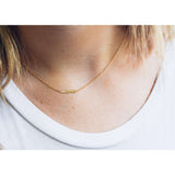Kobelli "mama" halsband solid 14k guld choker