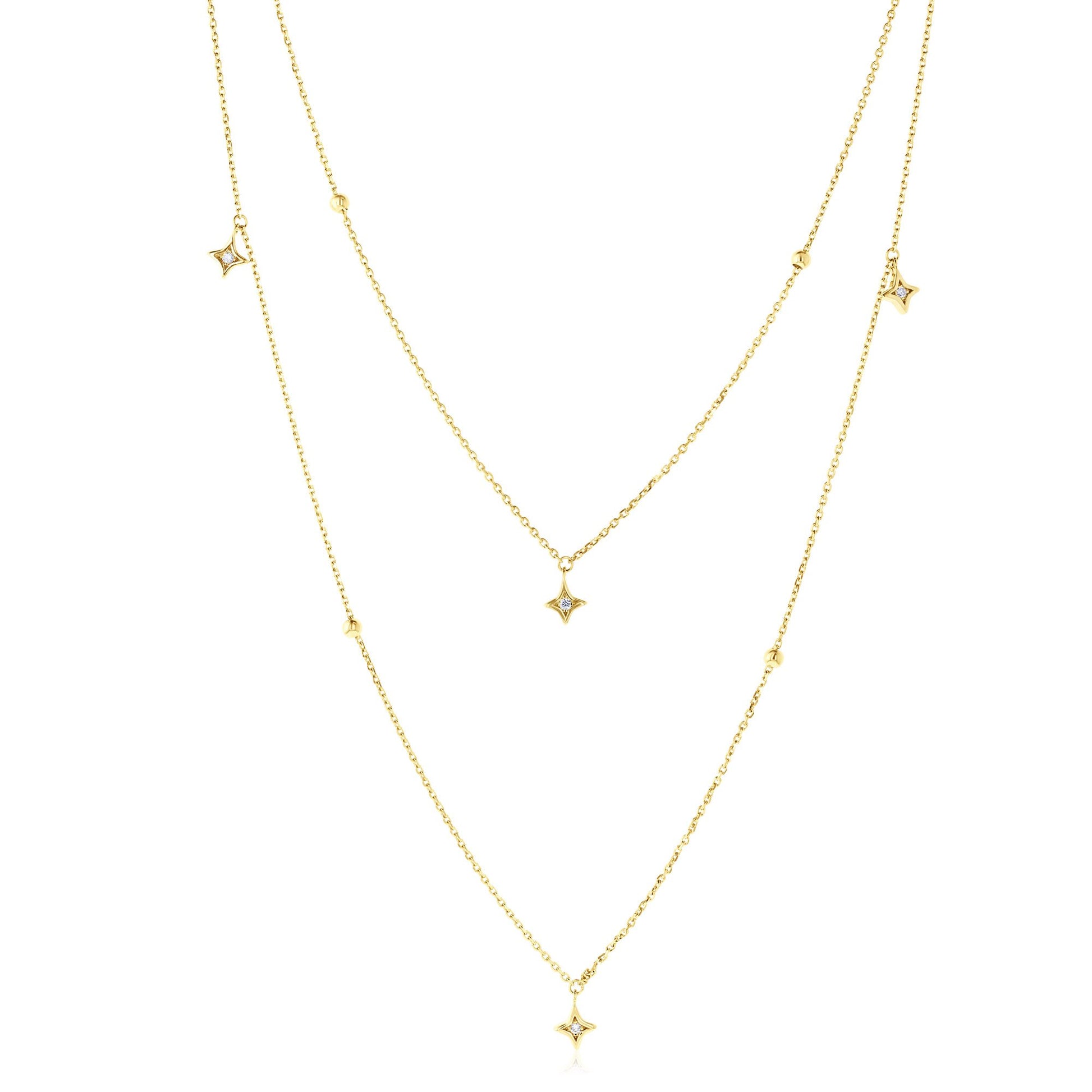 Kobelli Bohemian Diamond Layered Necklace