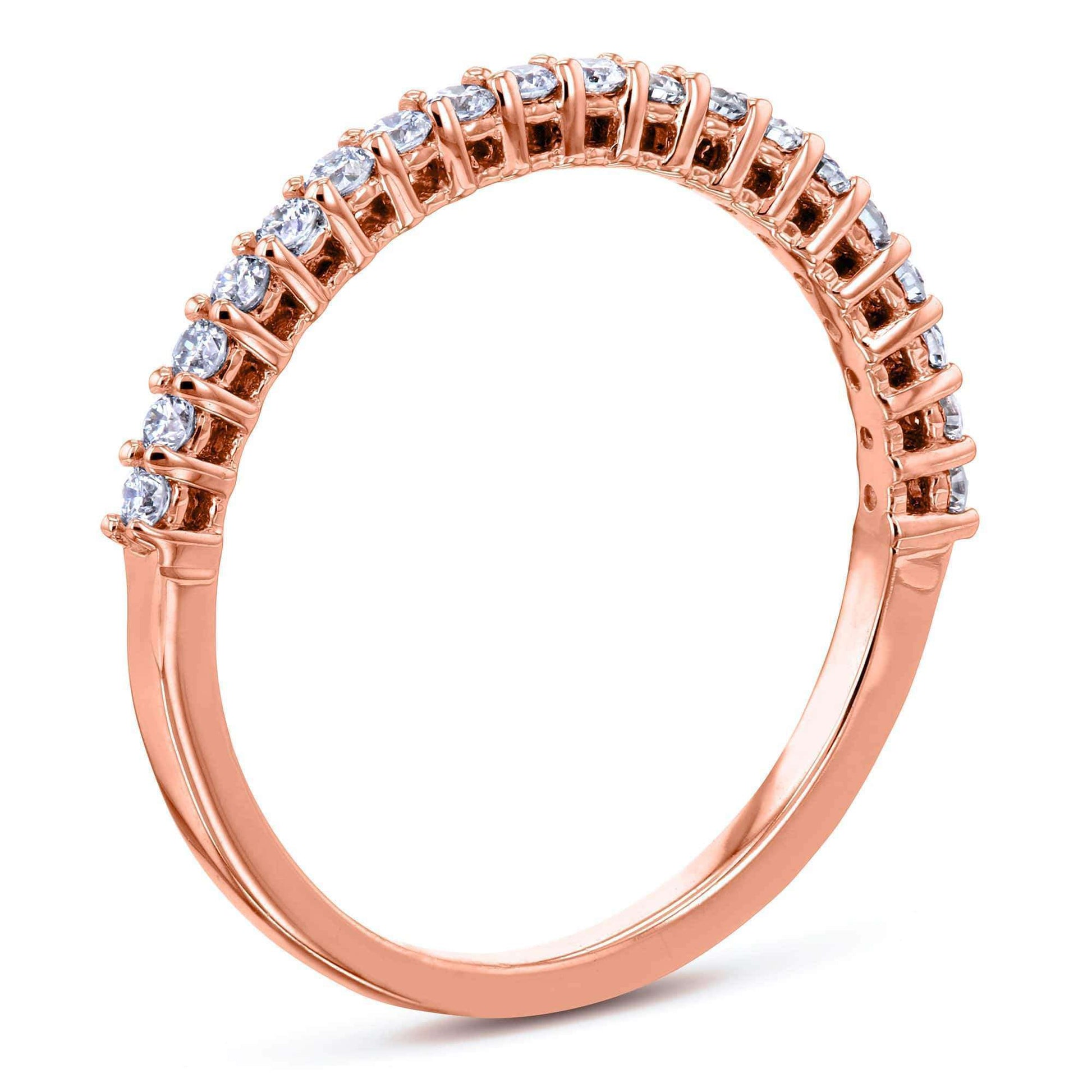 Kobelli One Quarter Carat Lab Grown Diamond Gold Band