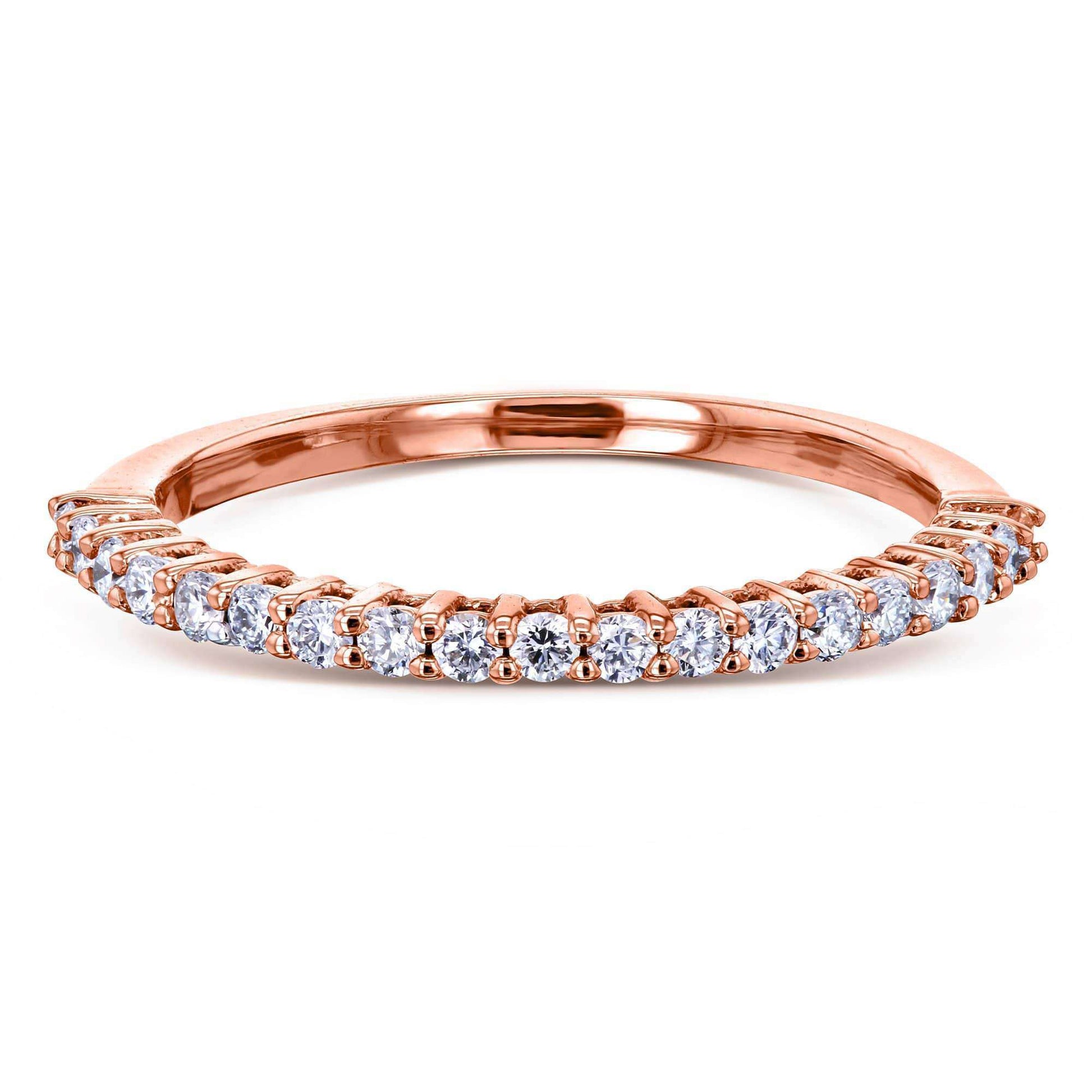Kobelli One Quarter Carat Lab Grown Diamond Gold Band
