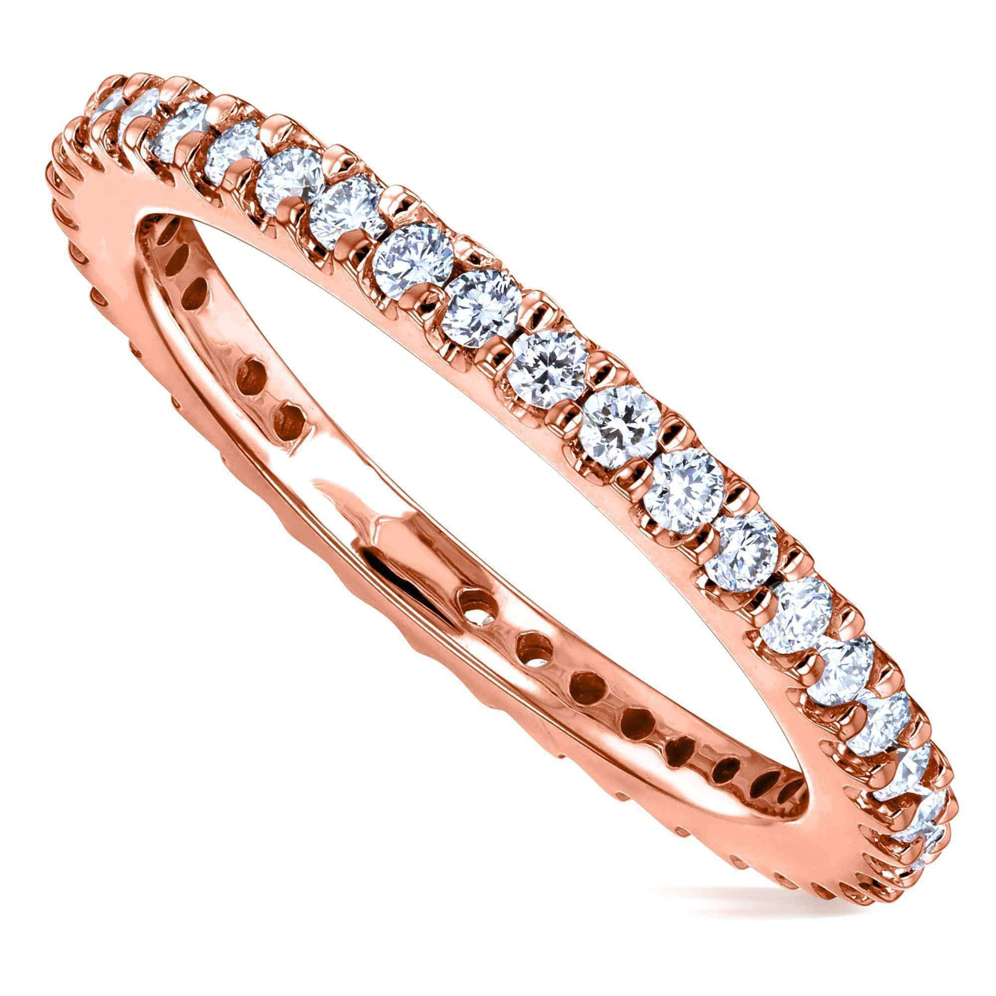 Kobelli One Half Carat Lab Grown Diamond Eternity Gold Band