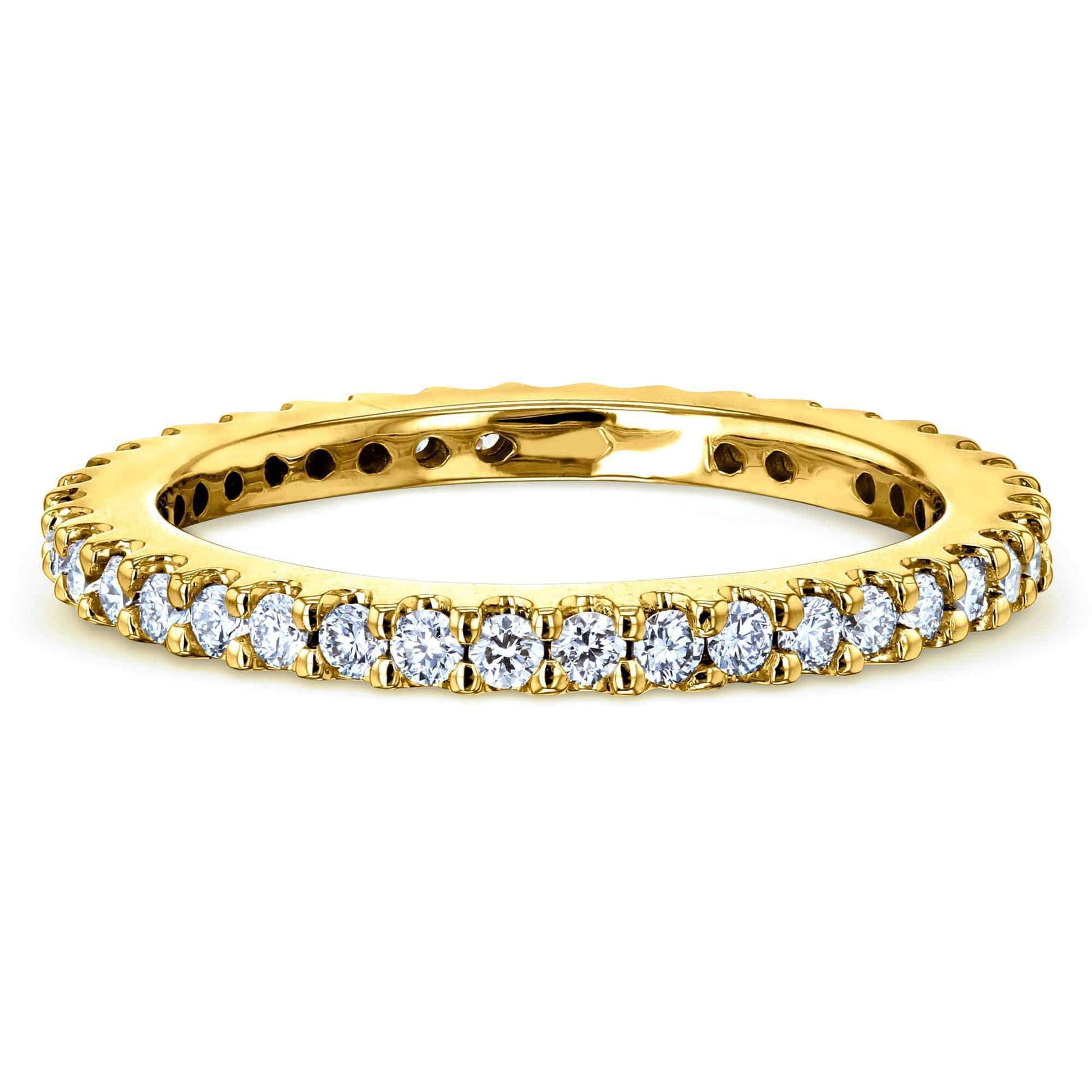 Kobelli One Half Carat Lab Grown Diamond Eternity Gold Band