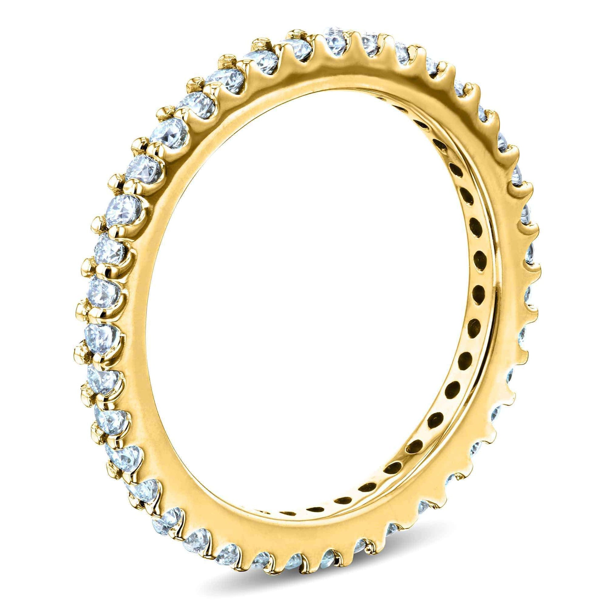Kobelli One Half Carat Lab Grown Diamond Eternity Gold Band