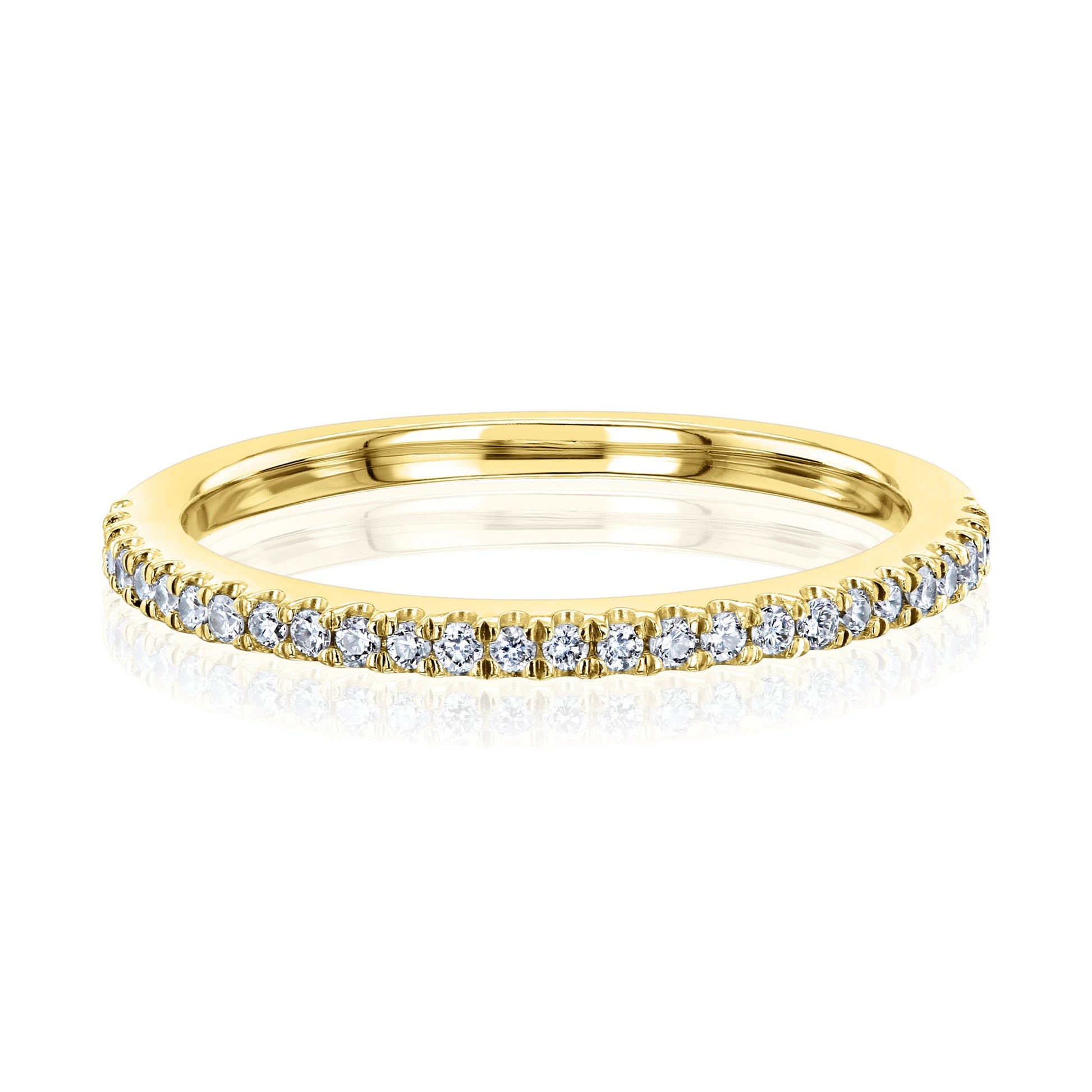 Kobelli Diamond Wedding Band Pave Setting 1/6 CTW 14k Gold
