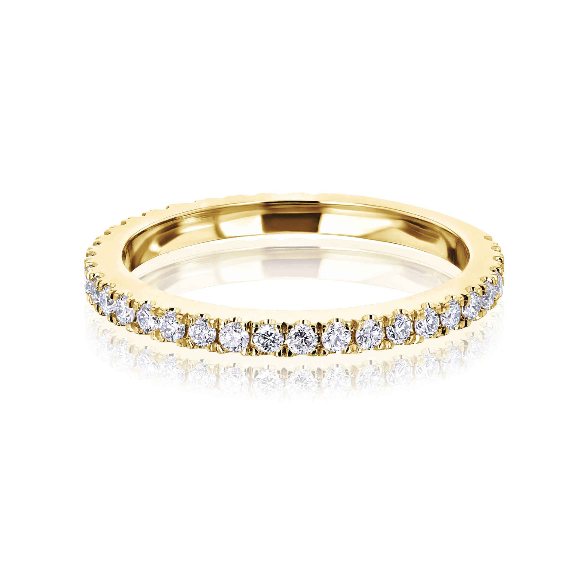 0.38 Carat Lab Grown Diamond Near Eternity Vietta Ring