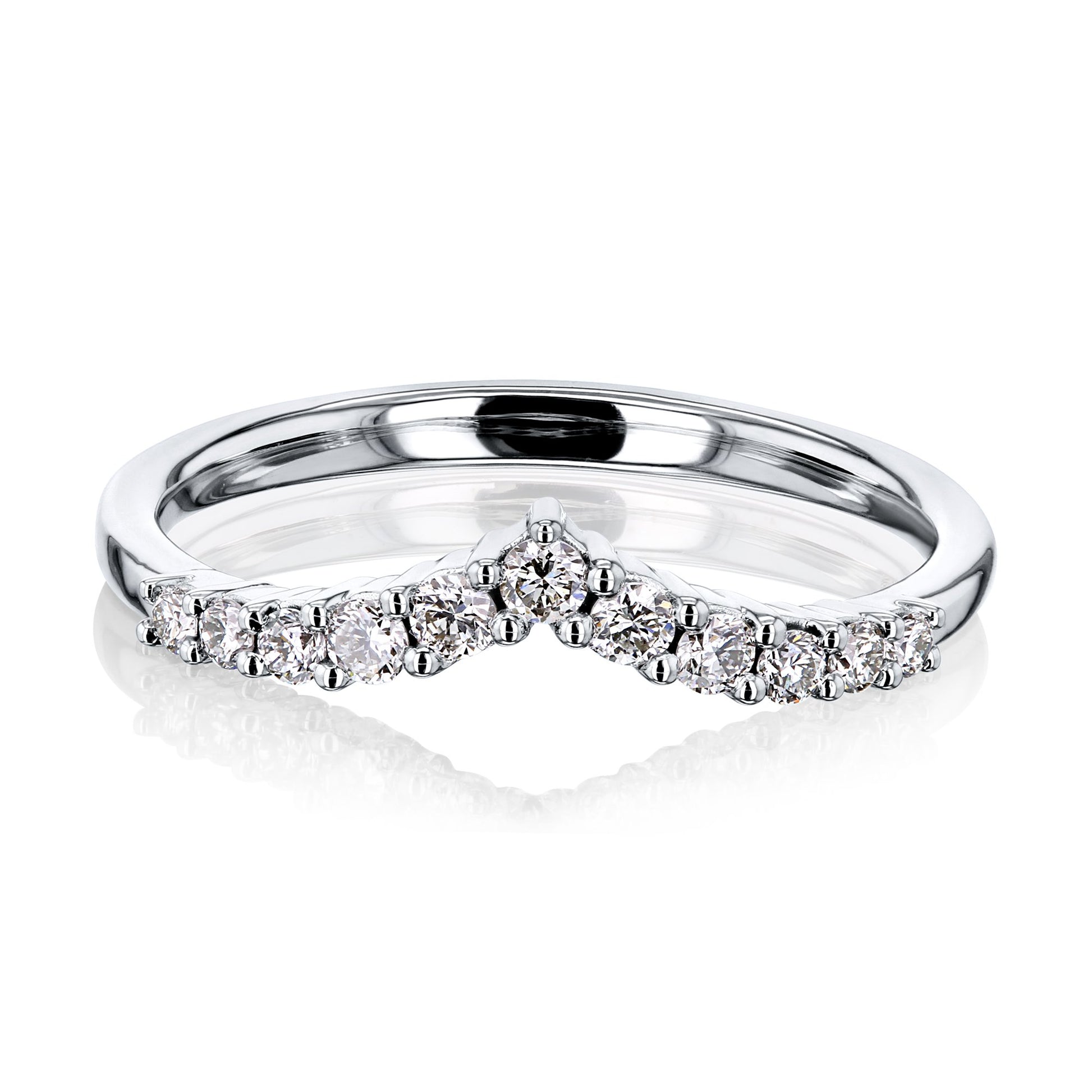 Kobelli Chevron Lab-grown Diamond Ring