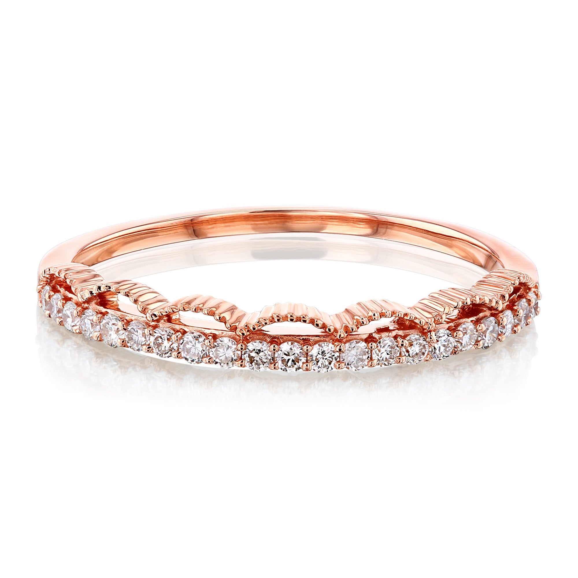 Kobelli Scalloped Diamond Band