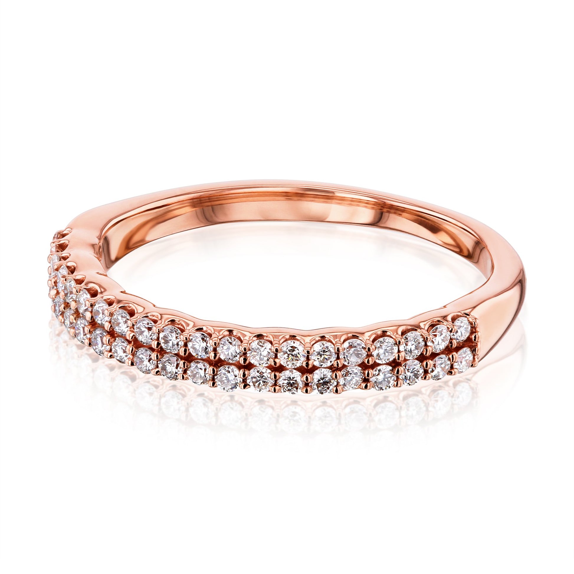 Kobelli Lab Grown Diamond Double Row Band