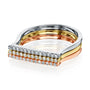 Kobelli Line Diamond Fashion Band Three-Piece Set