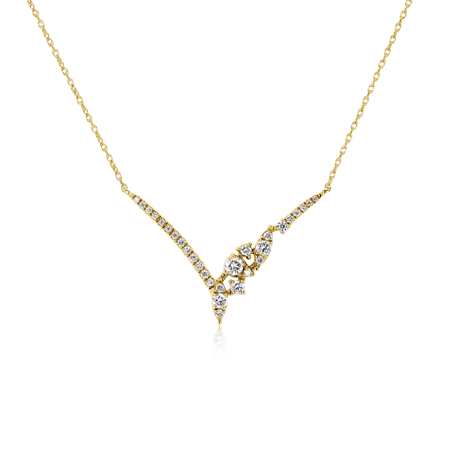 0.3 Carat Lab Grown Diamond Orion Chevron Necklace