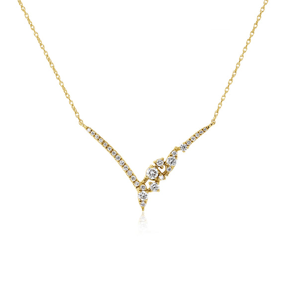 Orion Lab Diamond Chevron Necklace