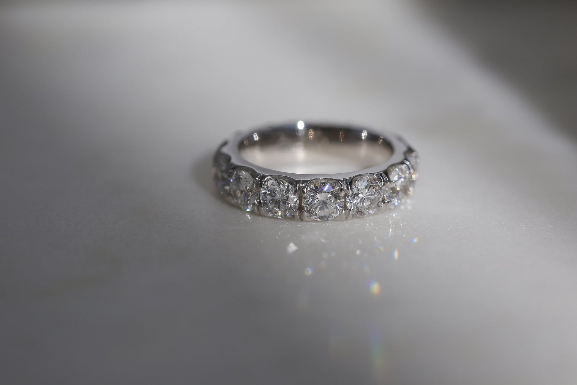 Kobelli Lab Grown Diamond Wide Eternity Band