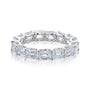 Kobelli East West Emerald Lab Grown Diamond Eternity Band