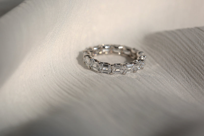 East-West Lab-Grown Diamond Eternity Ring (4x3 mm)