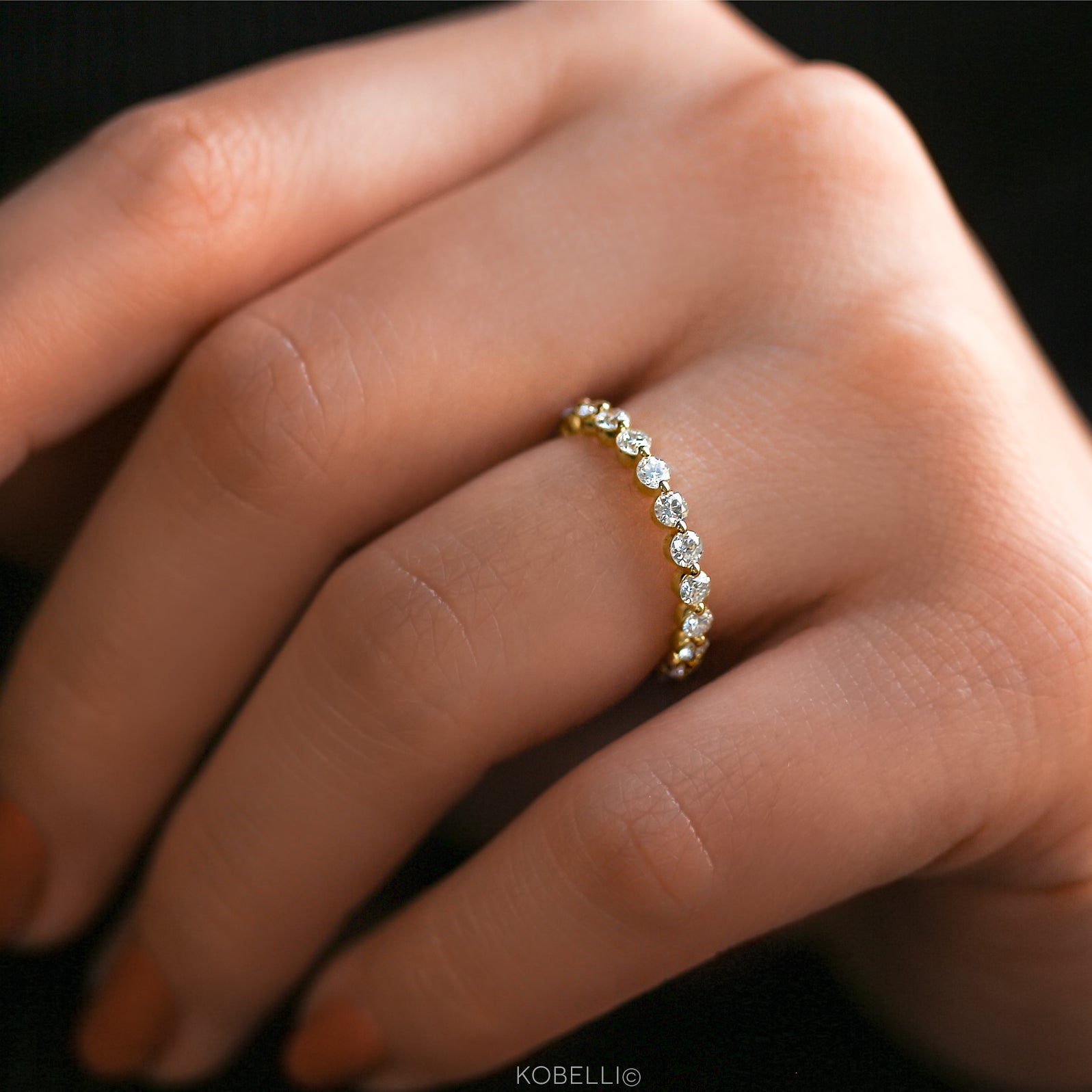2.3mm Lab Grown Diamond Eternity Bubble Ring