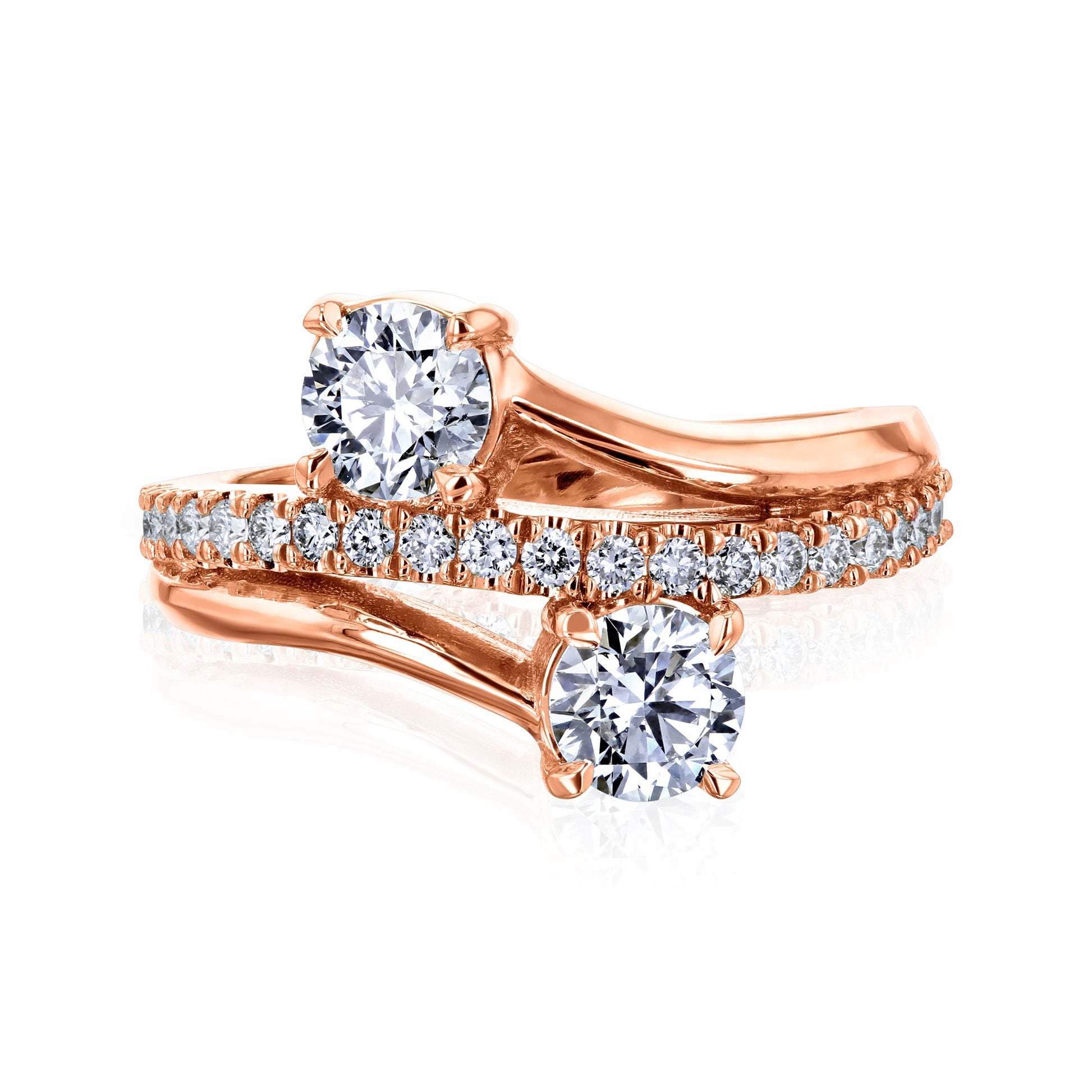 Kobelli Duo Lab-Grown Diamond Ring