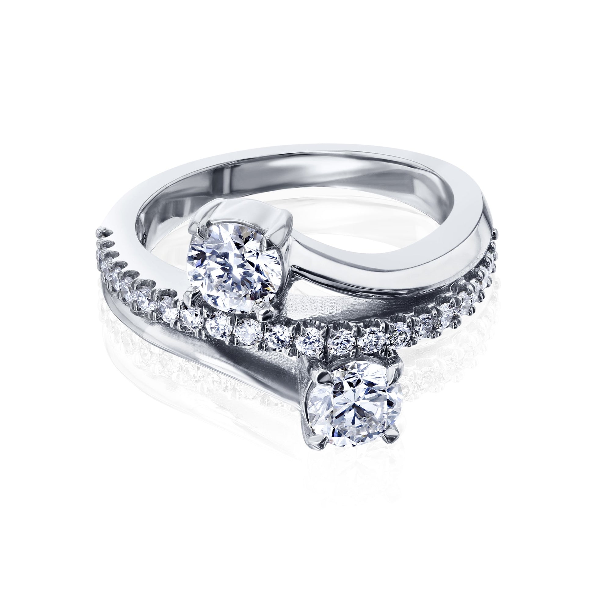 Kobelli Duo Lab-Grown Diamond Ring