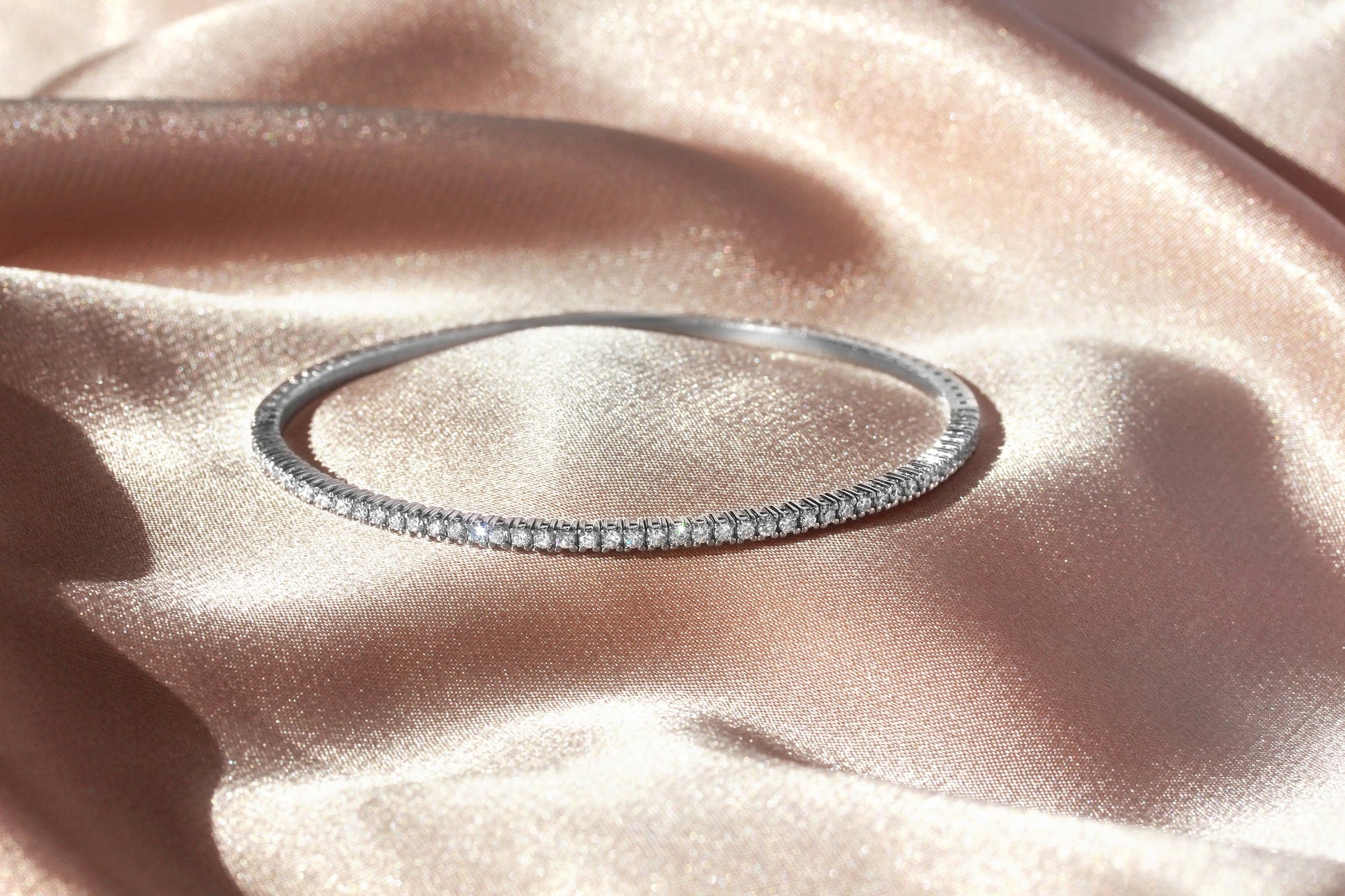 0.90 Carat Diamond Bangles by Kobelli
