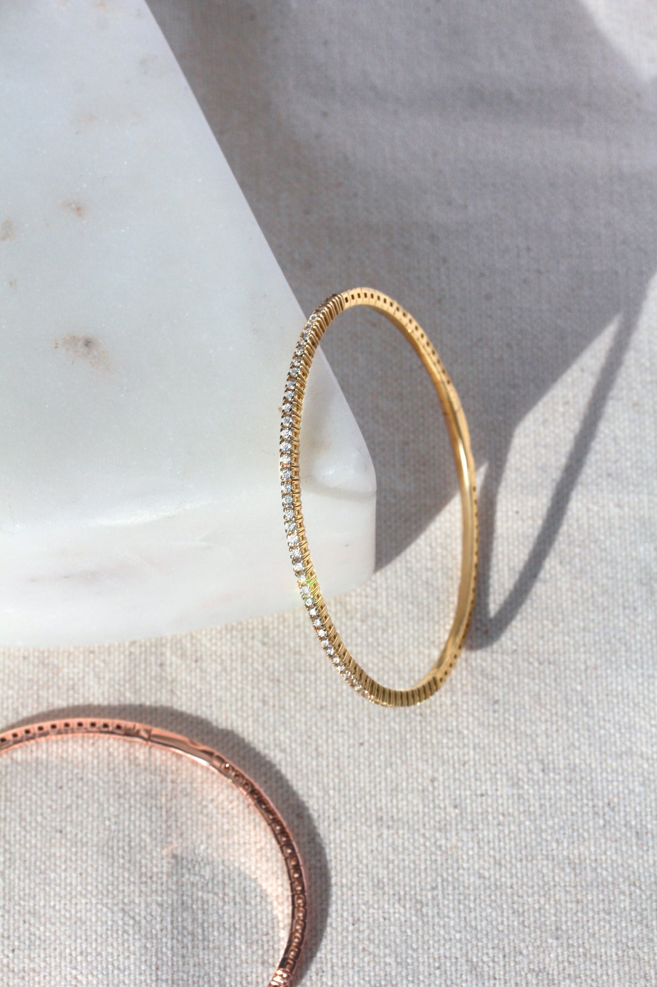 0.90 Carat Diamond Bangles by Kobelli