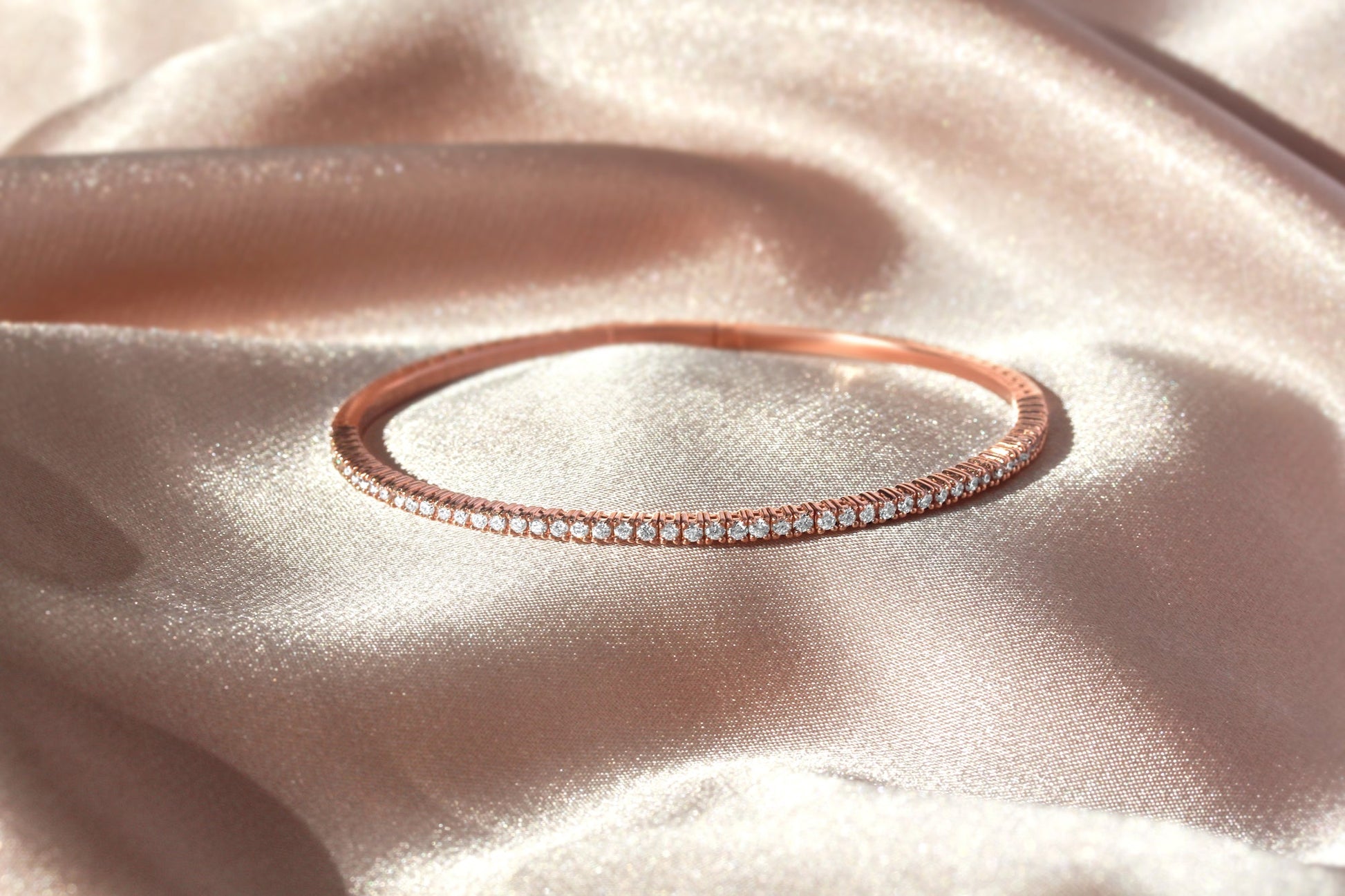 0.90 Carat Diamond Bangles by Kobelli