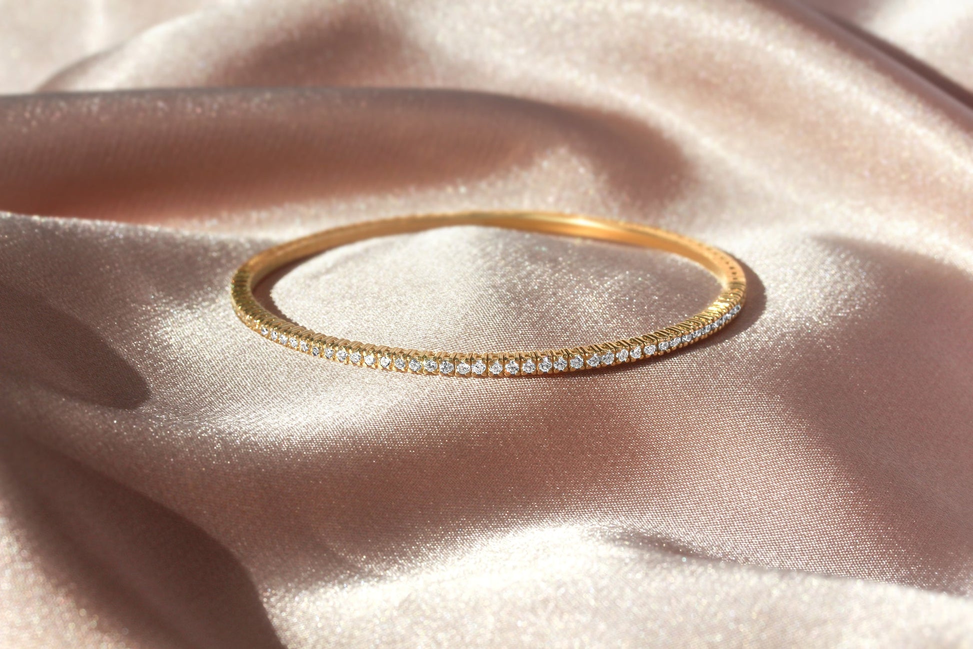 0.90 Carat Diamond Bangles by Kobelli
