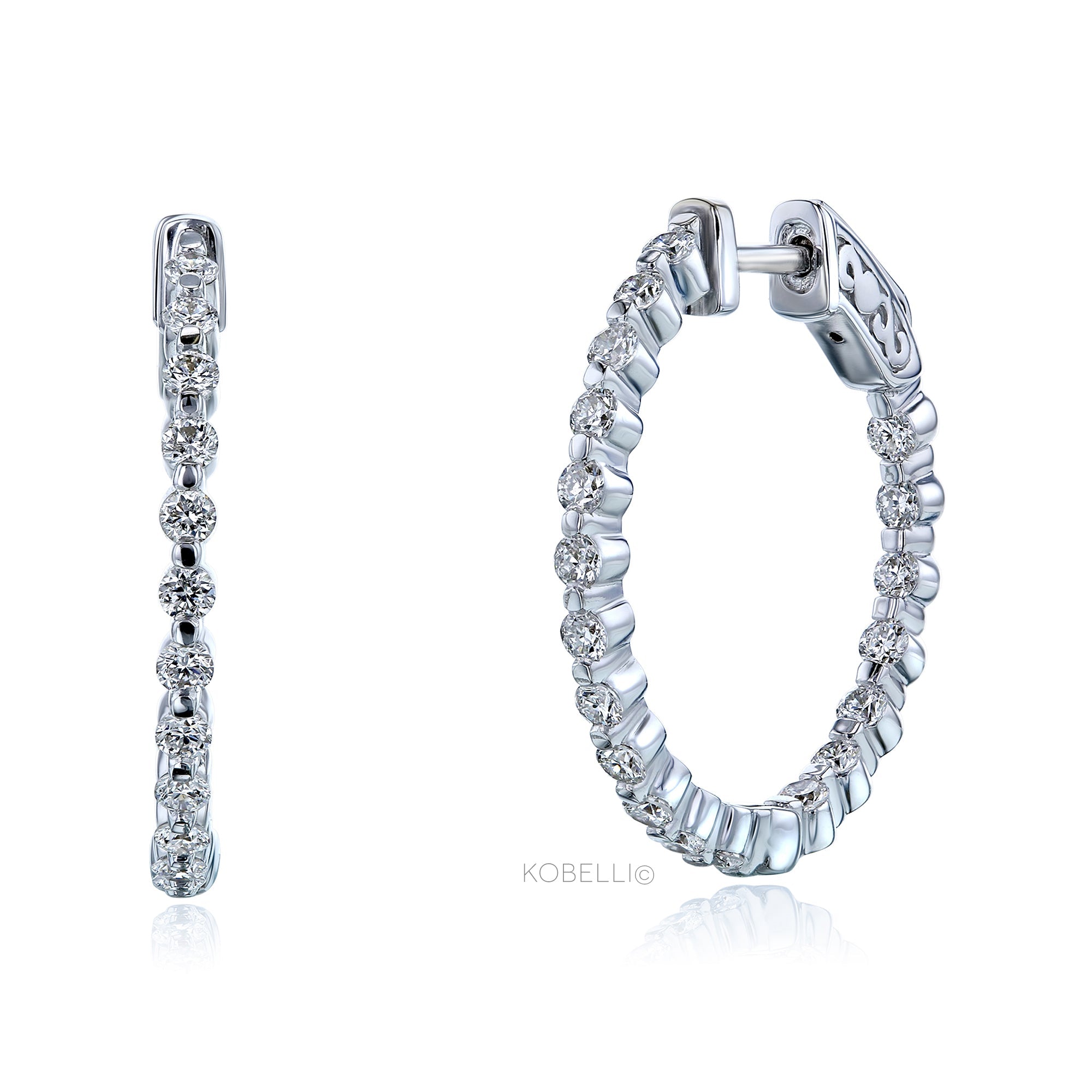 Kobelli Diamond Hoop Earrings