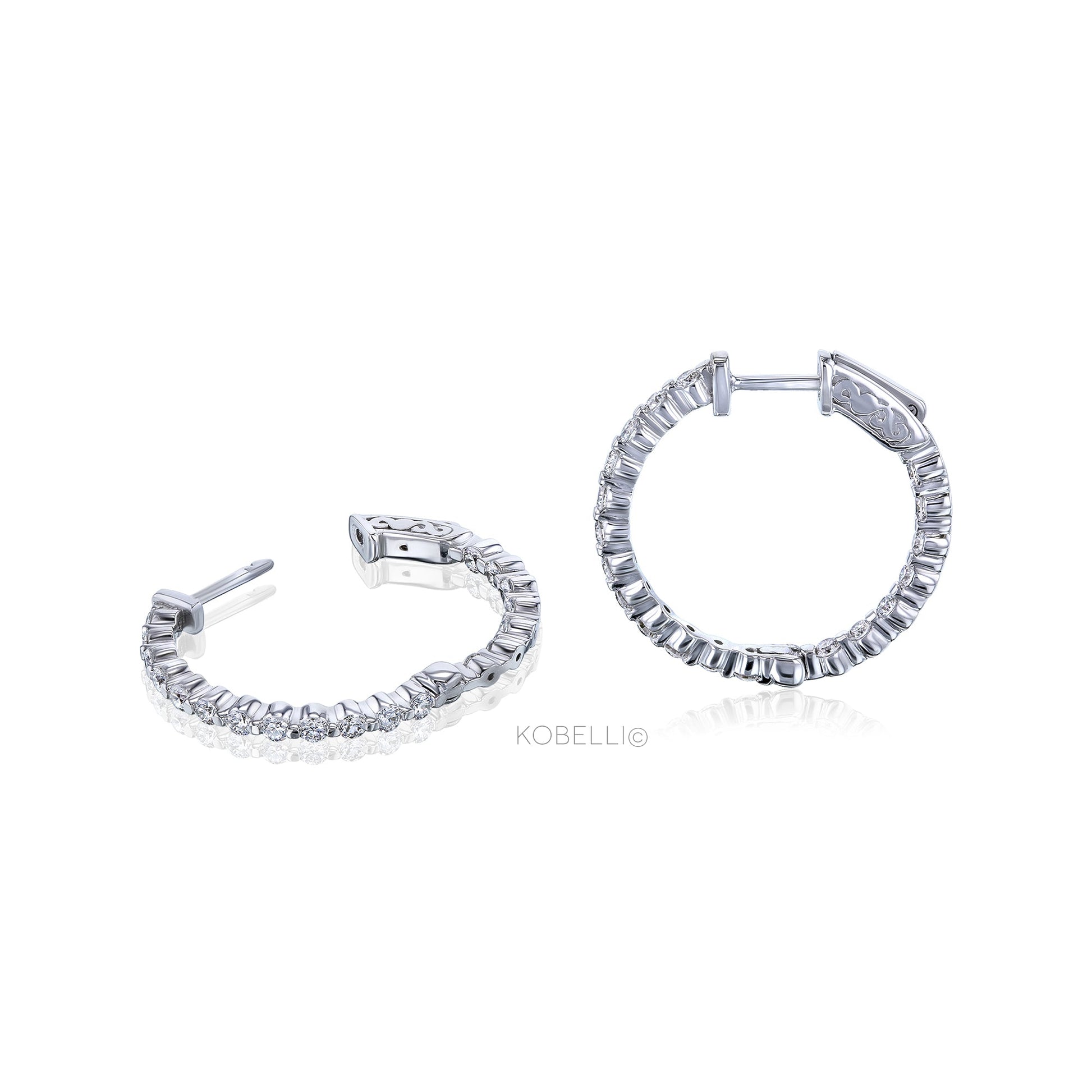 Kobelli Diamond Hoop Earrings