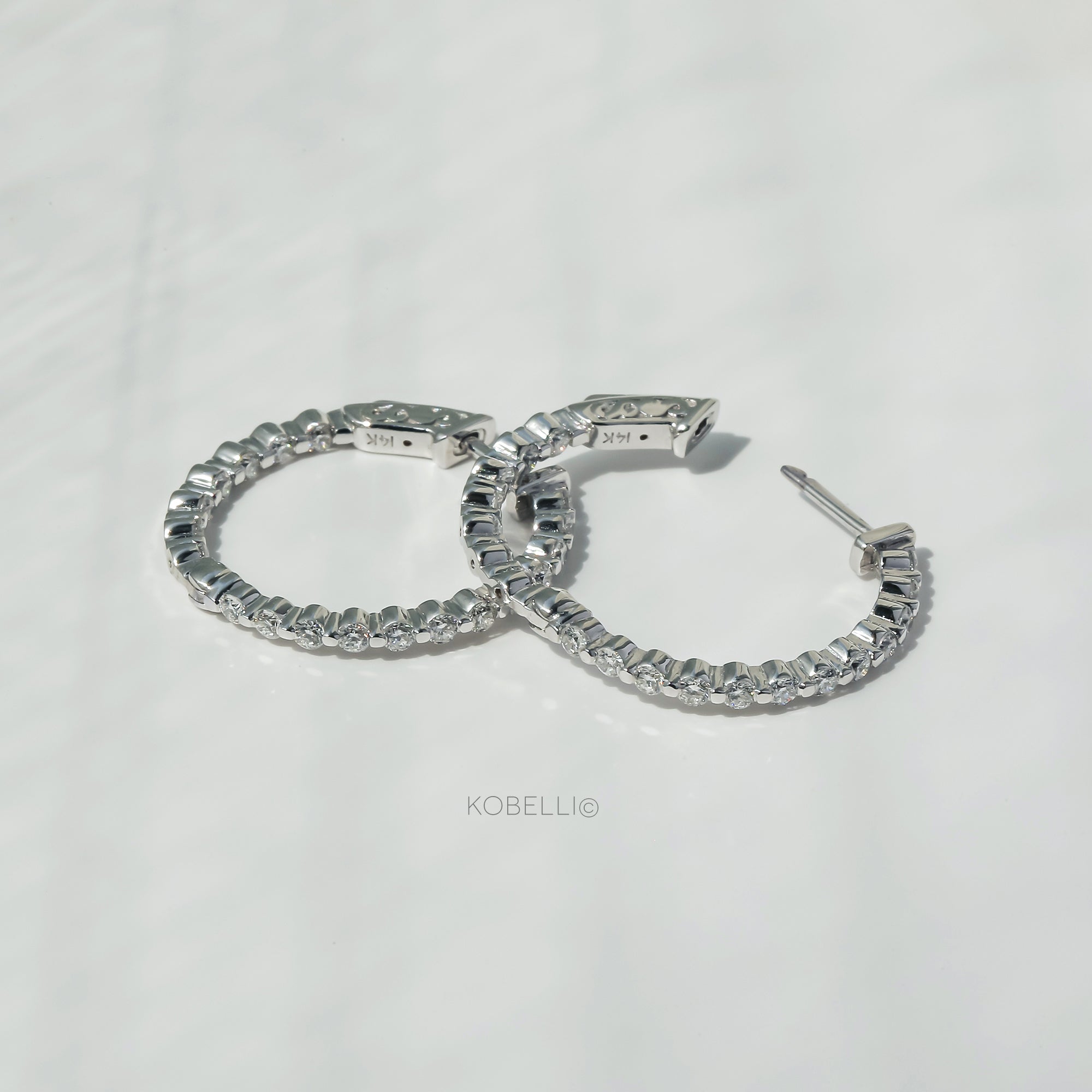 Kobelli Diamond Hoop Earrings