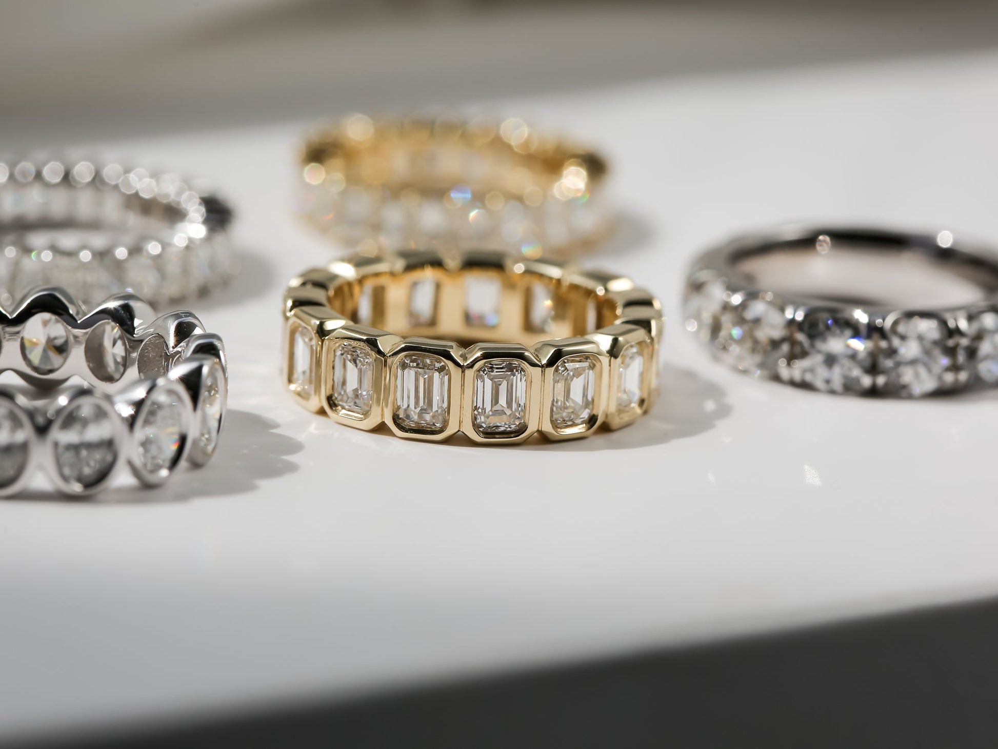 Kobelli Diamond Emerald-cut Diamond Eternity Band