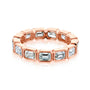 Kobelli Lab Grown Emerald Diamond Bezel Eternity Band
