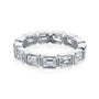 Kobelli Lab Grown Emerald Diamond Bezel Eternity Band