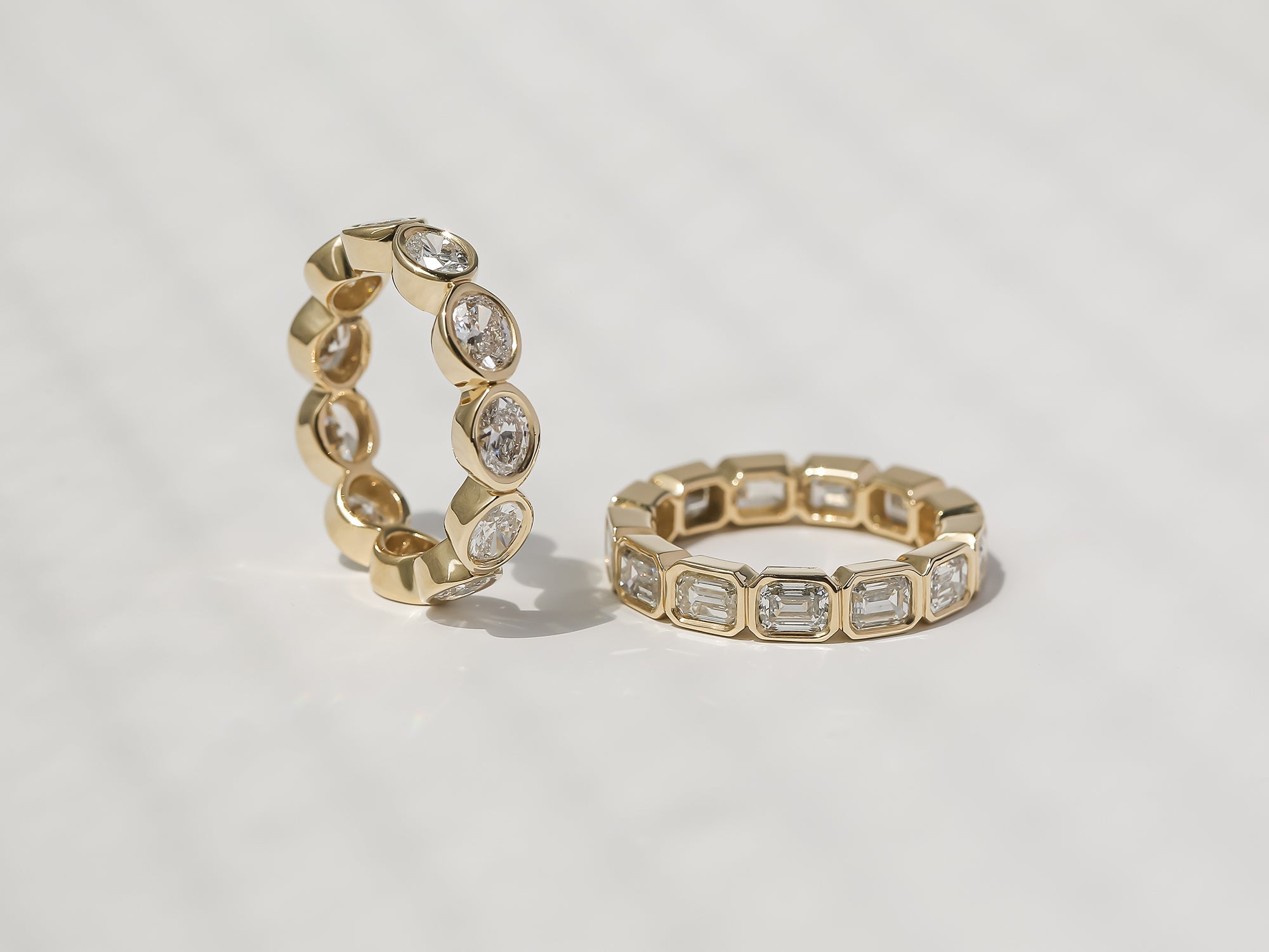 Kobelli Lab Grown Diamond Bezel Rings
