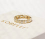 Kobelli Lab Grown Emerald Diamond Bezel Eternity Band - Lifestyle Image