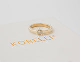 Kobelli Diamant-Diamantring im Ovalschliff