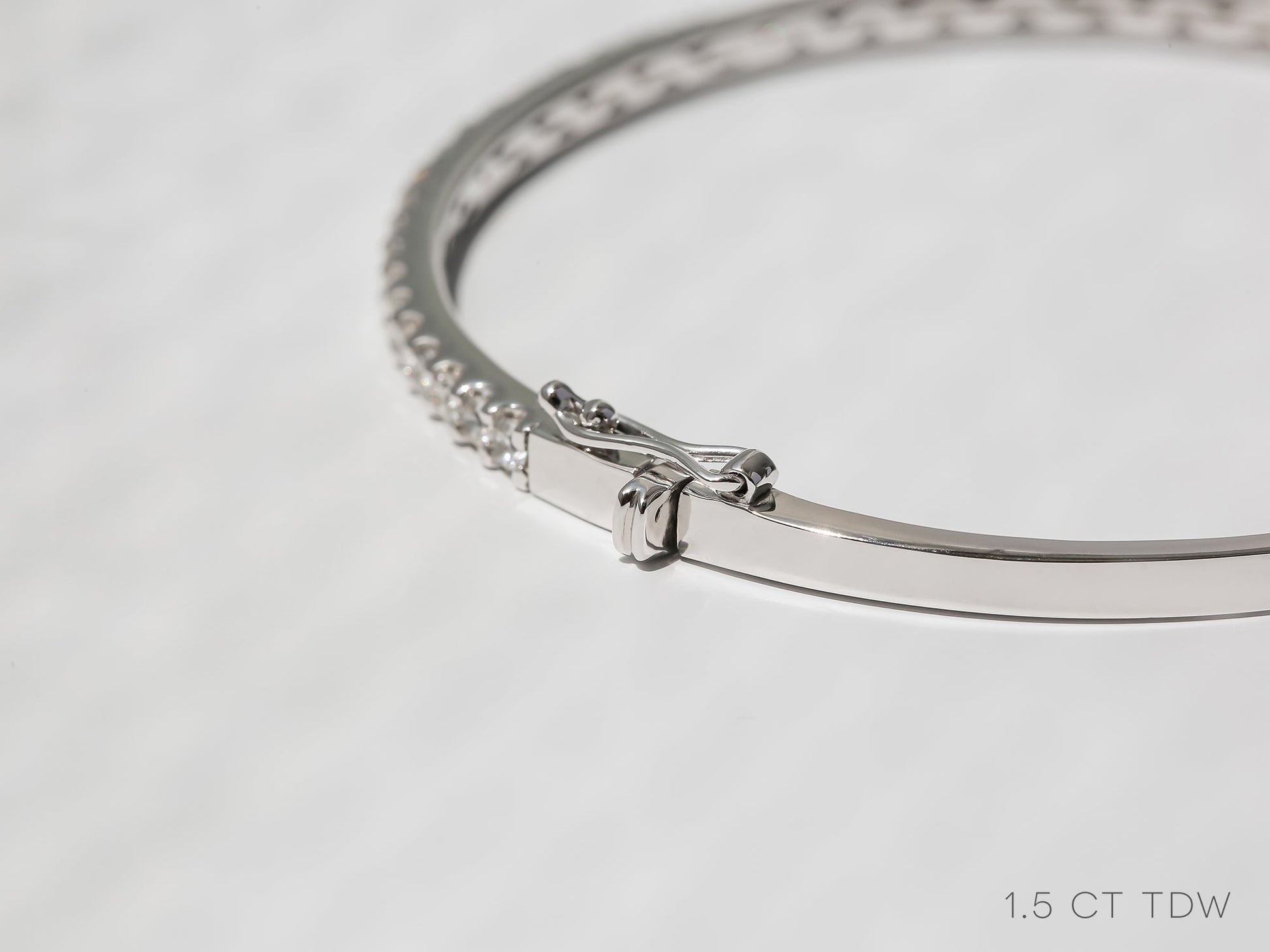 Kobelli White Gold Diamond Bangle