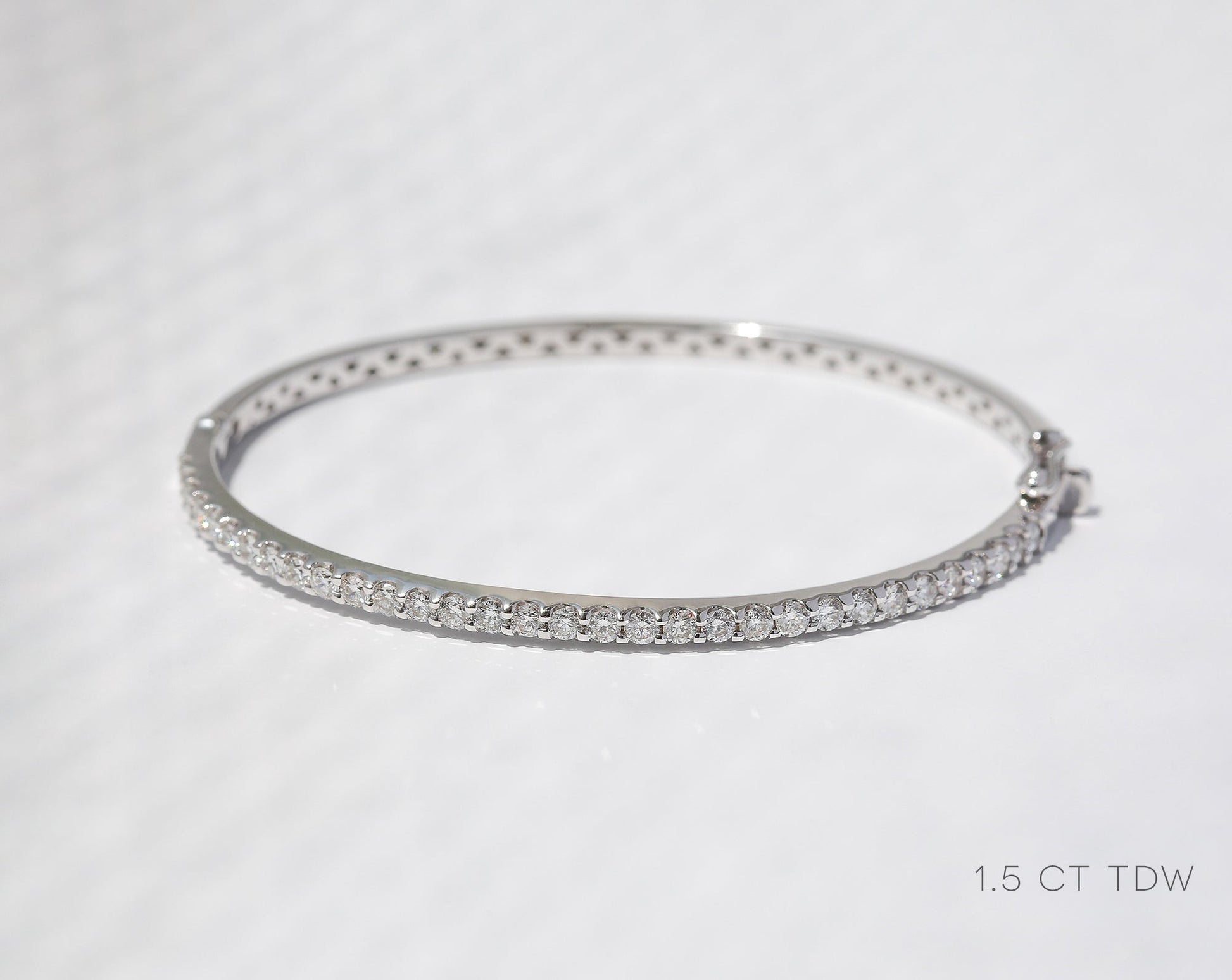 Kobelli White Gold Diamond Bangle