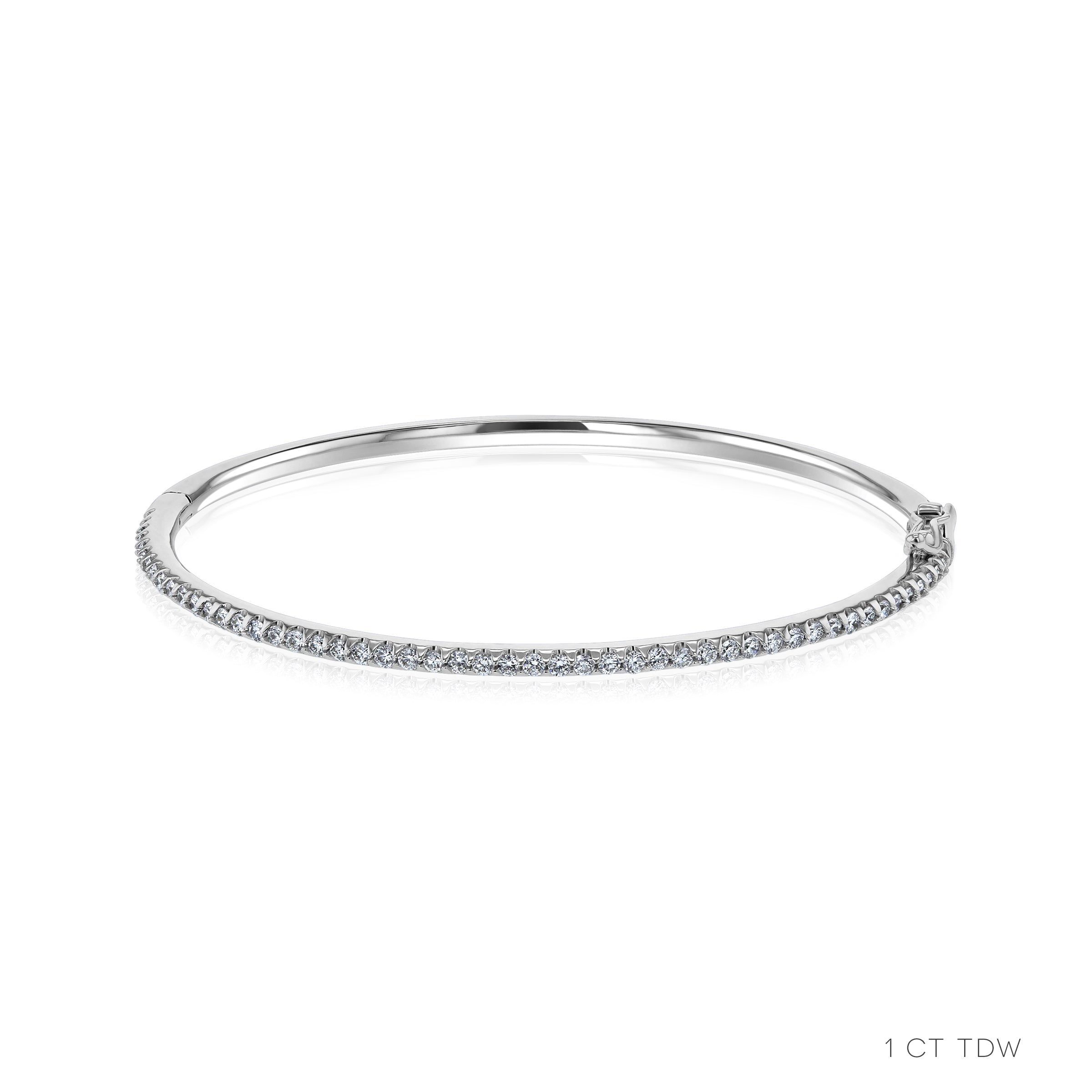 Kobelli White Gold Diamond Bangle