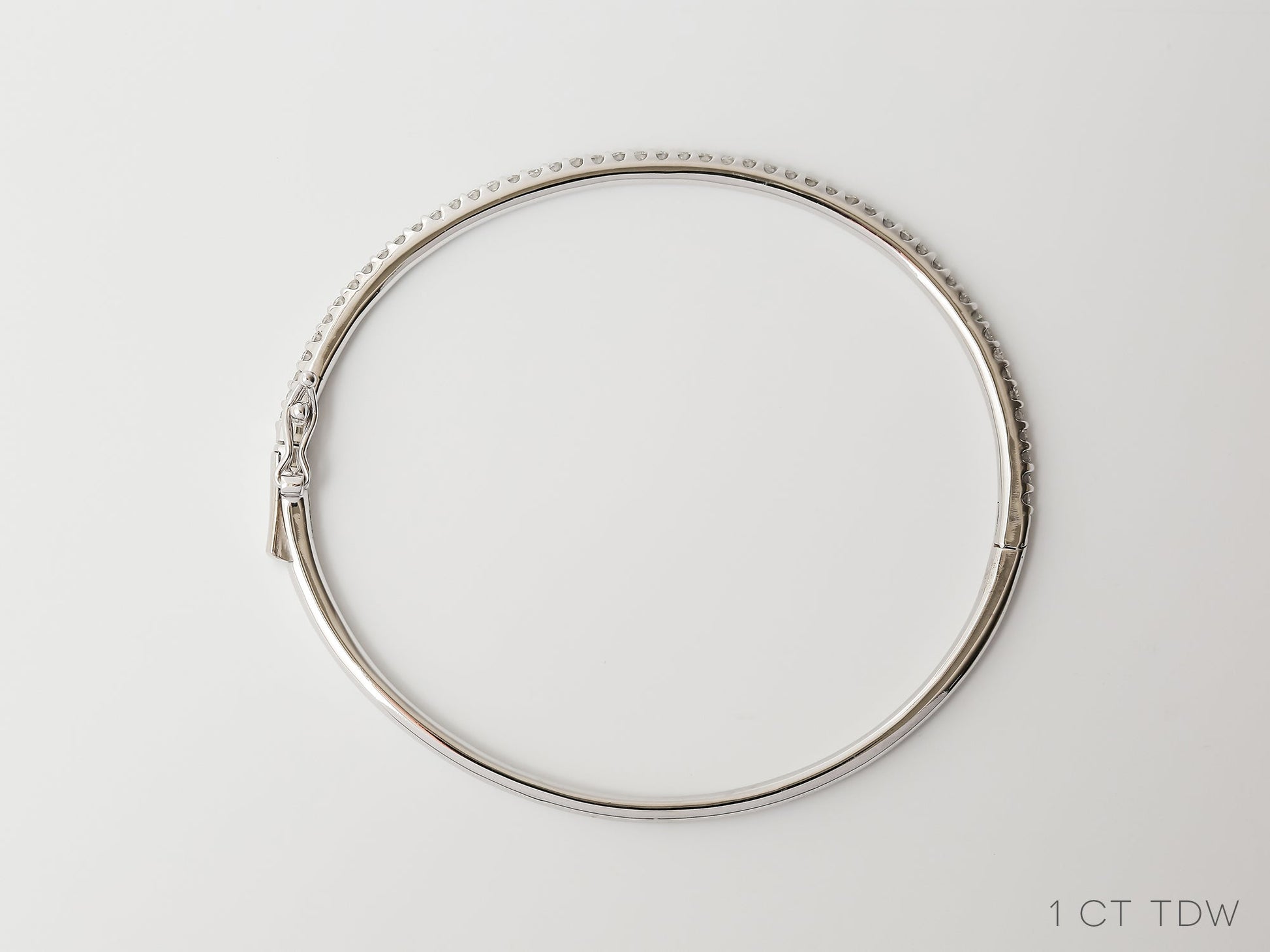 Kobelli White Gold Diamond Bangle