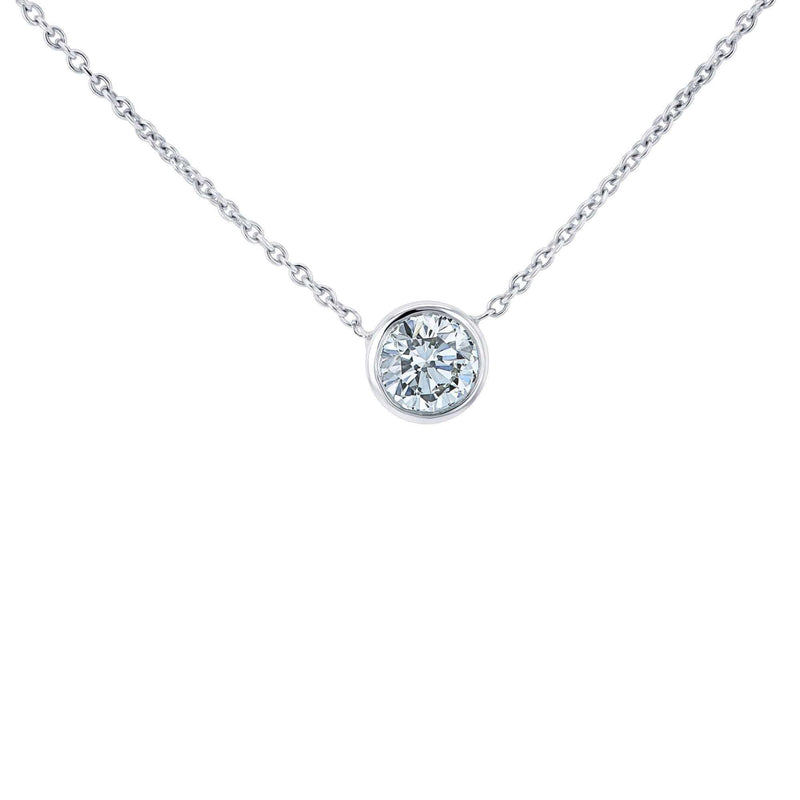 14K REAL Diamond Necklace Real Baby Mini Solitaire Round Bazel Natural  Genuine Diamond Minimalist Dainty Pendant Chain Necklace – Thesellerworld