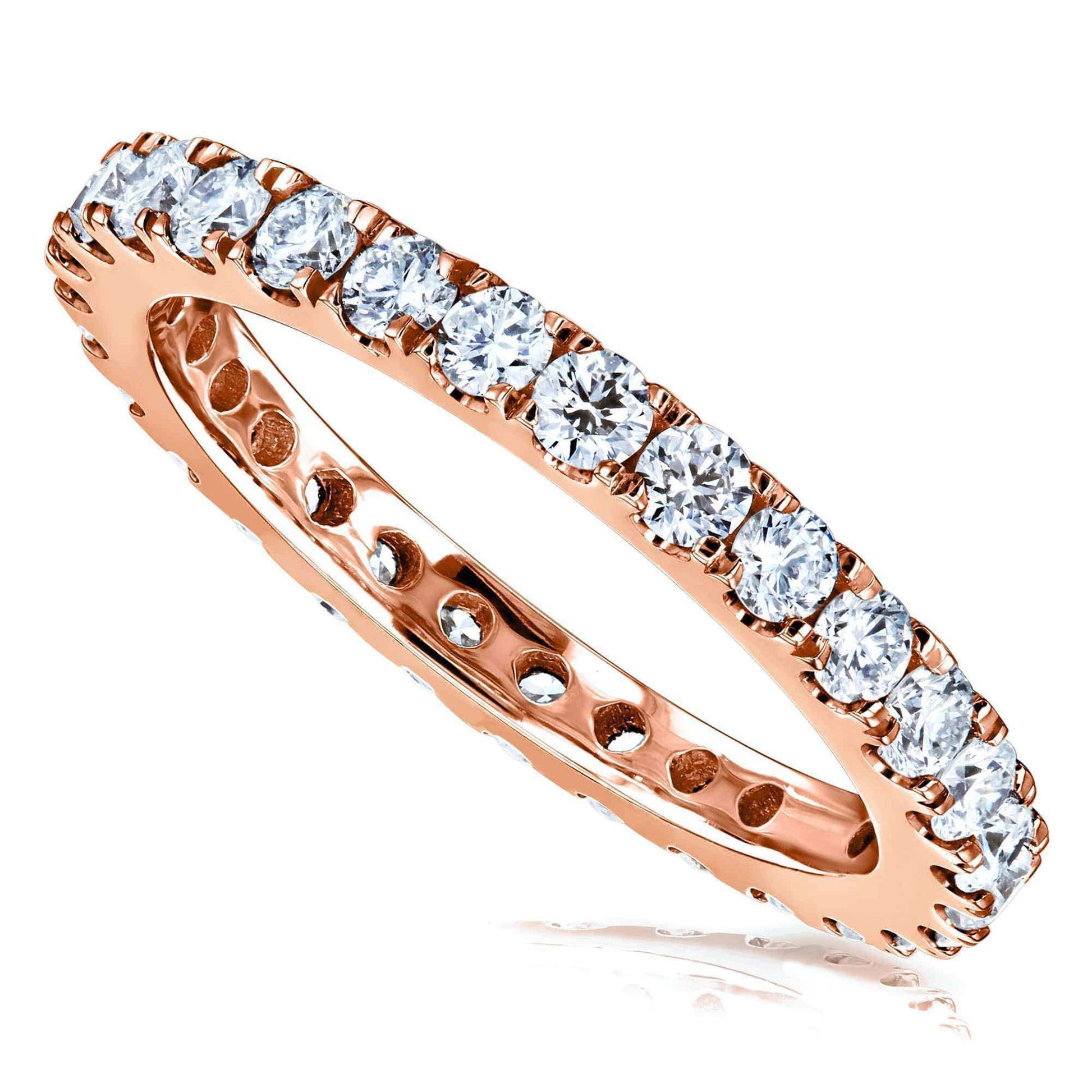 Kobelli 1ct Lab Grown Diamond Eternity Gold Band LG9208/4.5R
