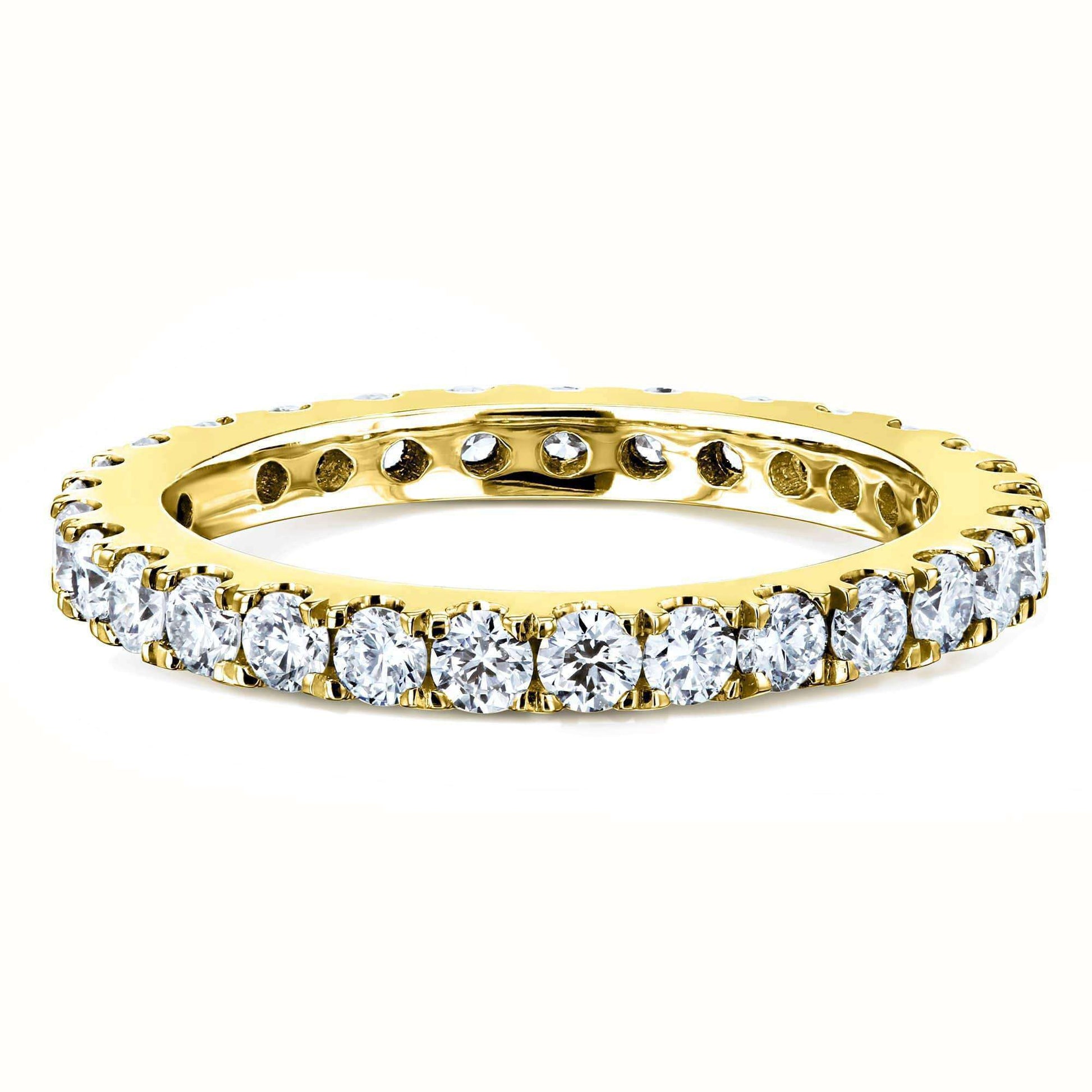 Kobelli 1ct Lab Grown Diamond Eternity Gold Band