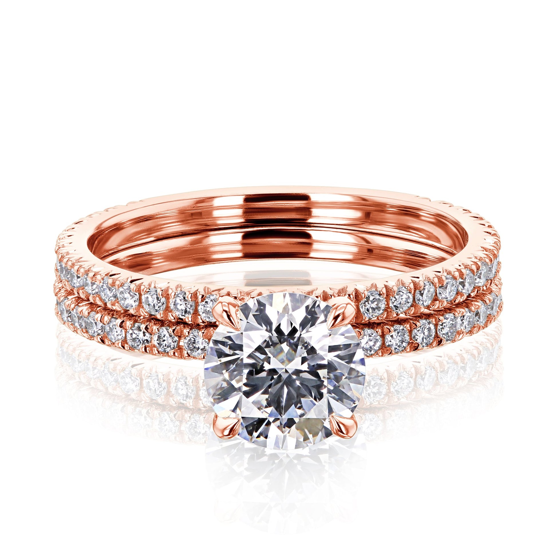 Kobelli Diamond Wrap Basket Bridal Set