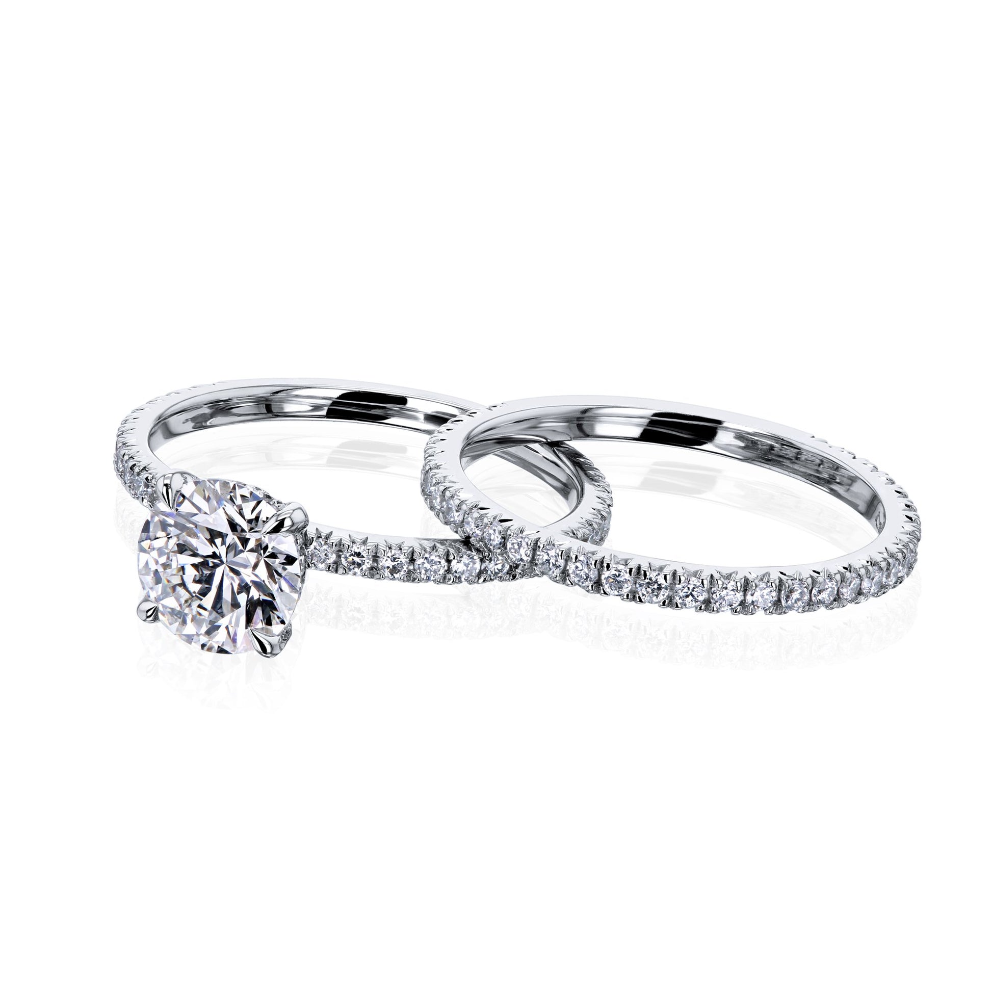 Kobelli Diamond Wrap Basket Bridal Set