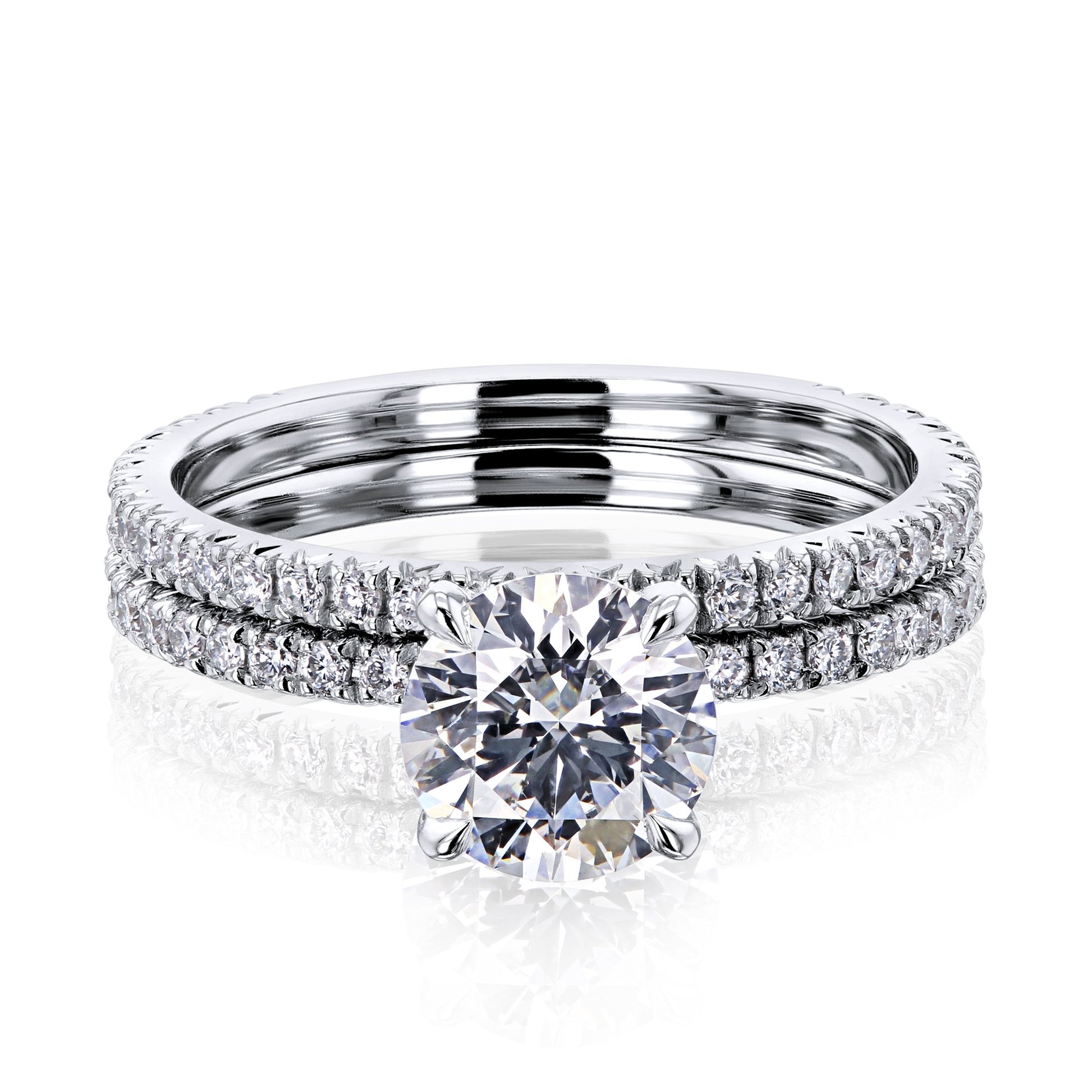 Kobelli Diamond Wrap Basket Bridal Set