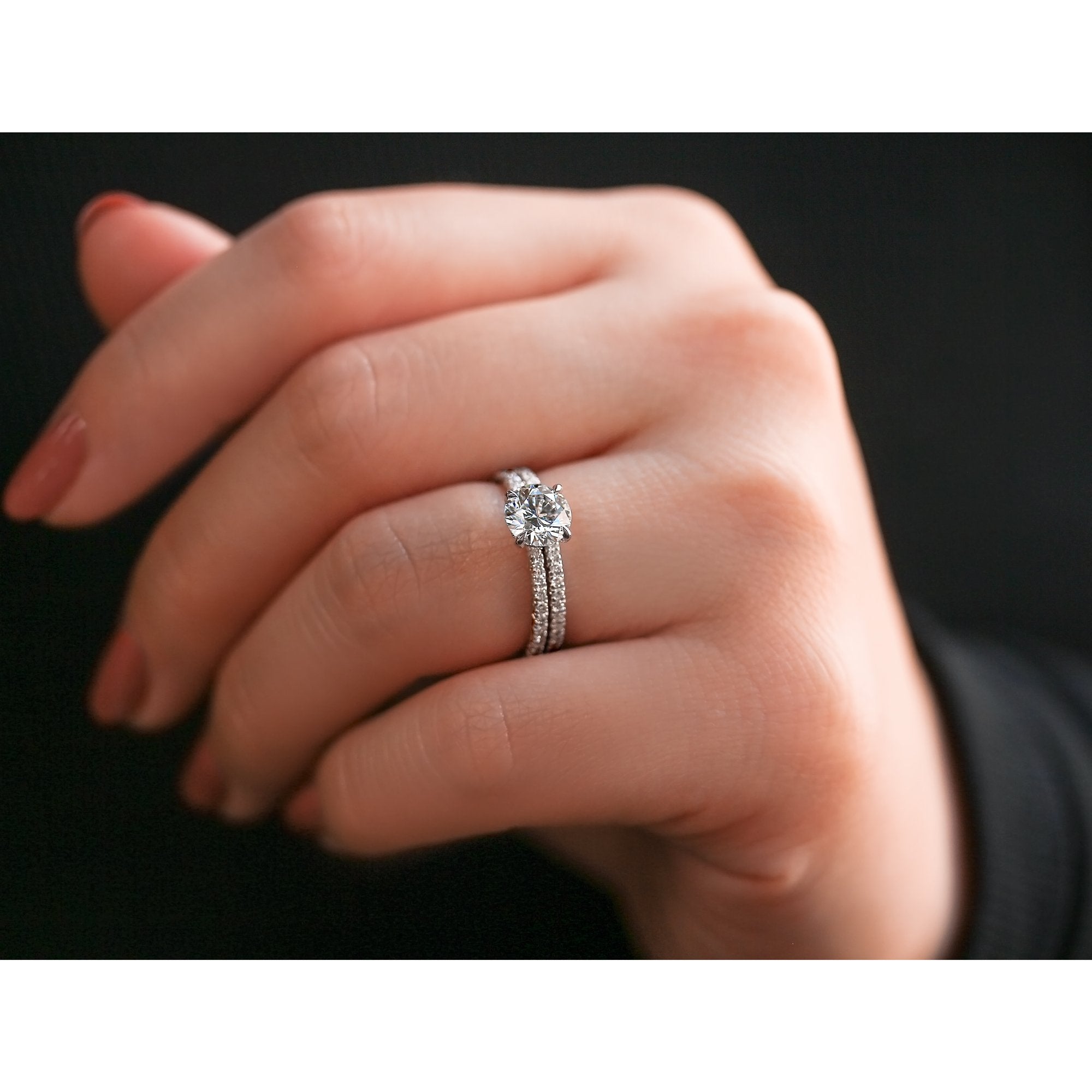Kobelli Diamond Wrap Basket Bridal Set