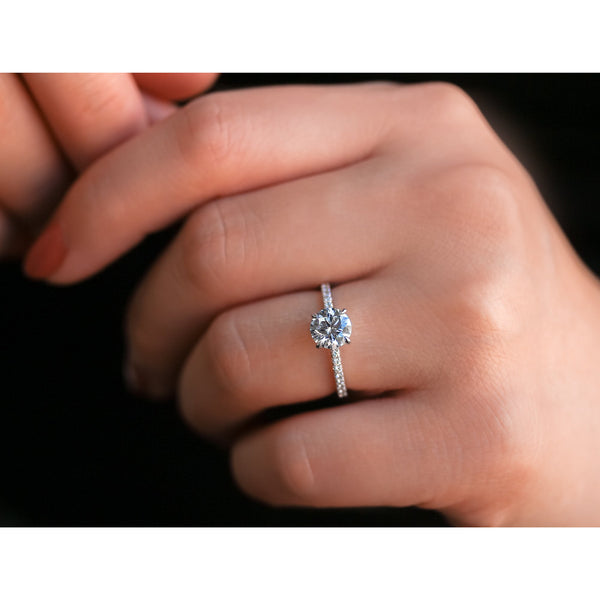 Kobelli Diamond Wrap Basket Engagement Ring