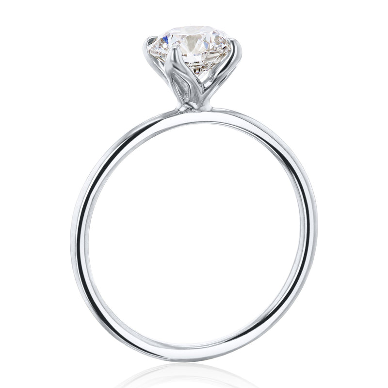 Kobelli 1ct Round Floating Tulip Engagement Solitaire Ring (Certified)