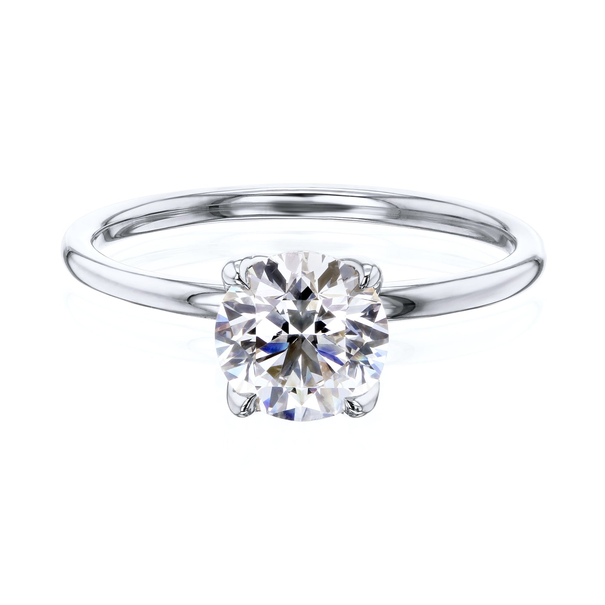 Kobelli 1ct Round Floating Tulip Engagement Solitaire Ring (Certified)