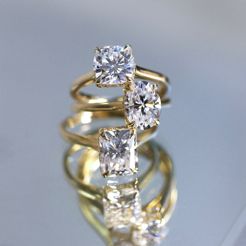 Kobelli London Collection - Moissanite and Diamond Rings