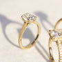 Kobelli London Collection Odell 2.1ct Oval Moissanite Cathedral Engagement Ring